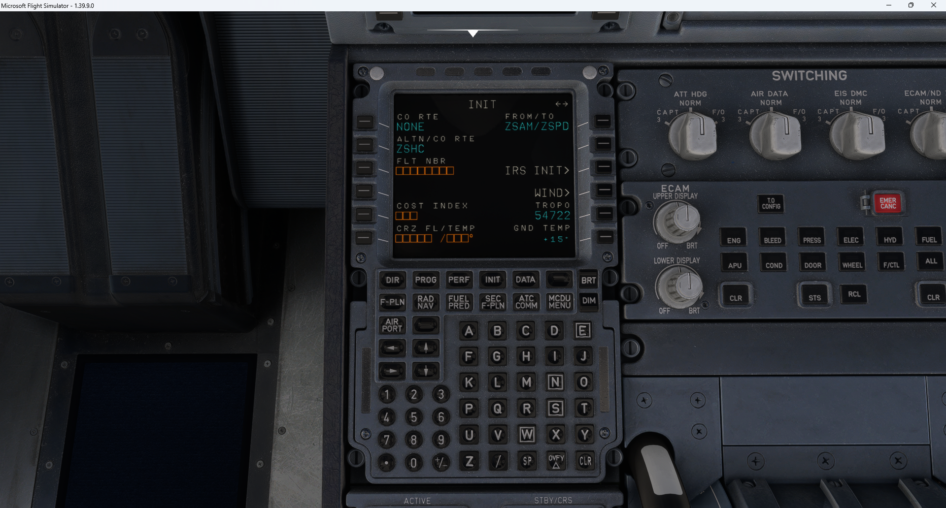 BFU MCDU航路导入(补充)-万顷琉璃